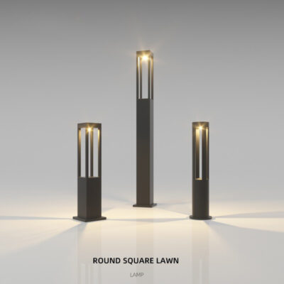 Đèn nấm sân vườn 4 thanh chữ nhật cao 1m2