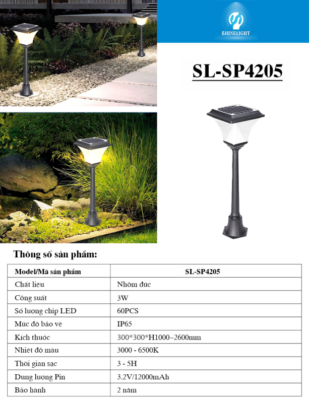 đèn nấm sân vườn năng lượng mặt trời