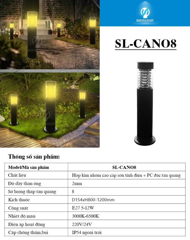 đèn nấm sân vườn cao cấp