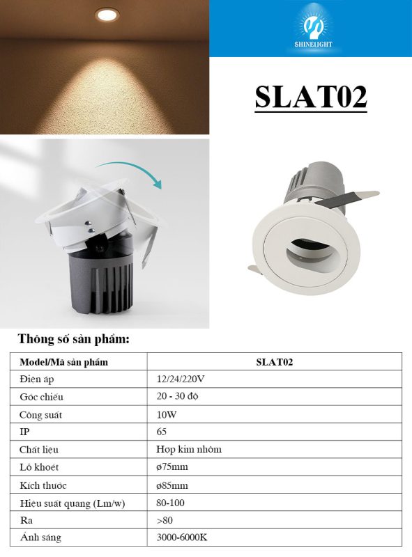 đèn âm trần thạch cao