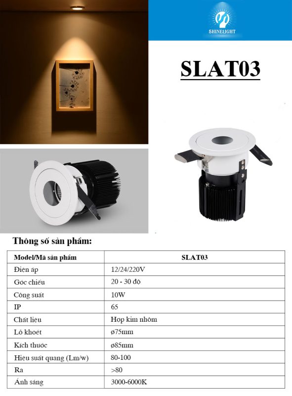 Đèn âm trần hiện đại