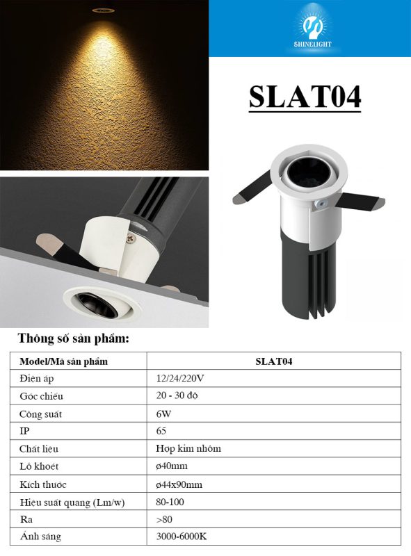 Đèn âm trần thạch cao