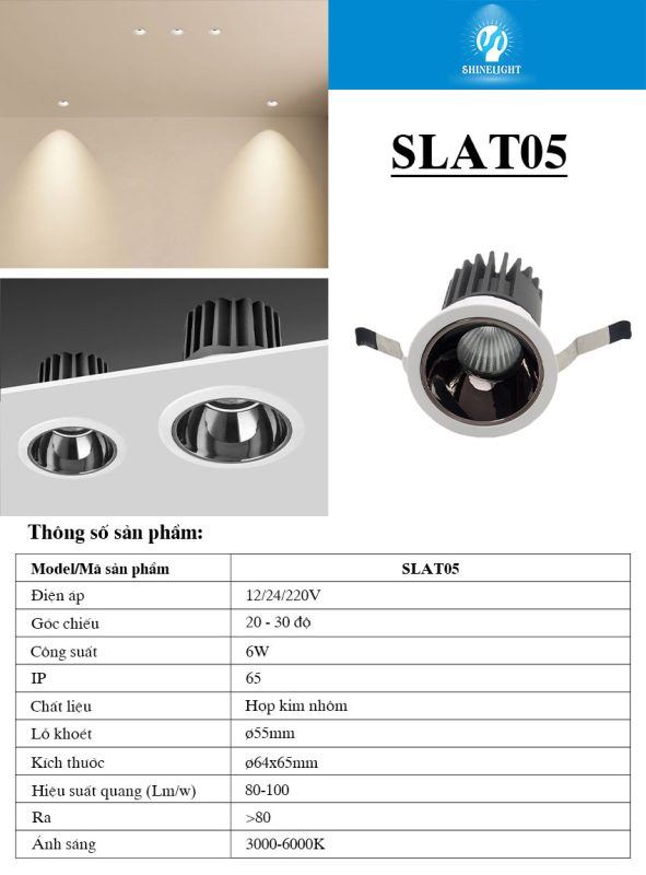 Đèn âm trần SLAT05