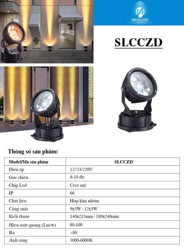 Đèn rọi cột SLCCZD Đèn rọi cột SLCCZD