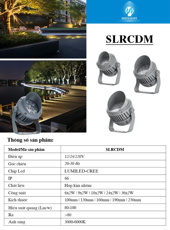 Đèn rọi cột SLRCDM