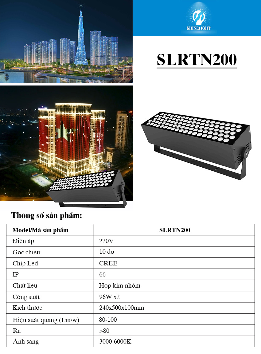 đèn rọi tòa nhà