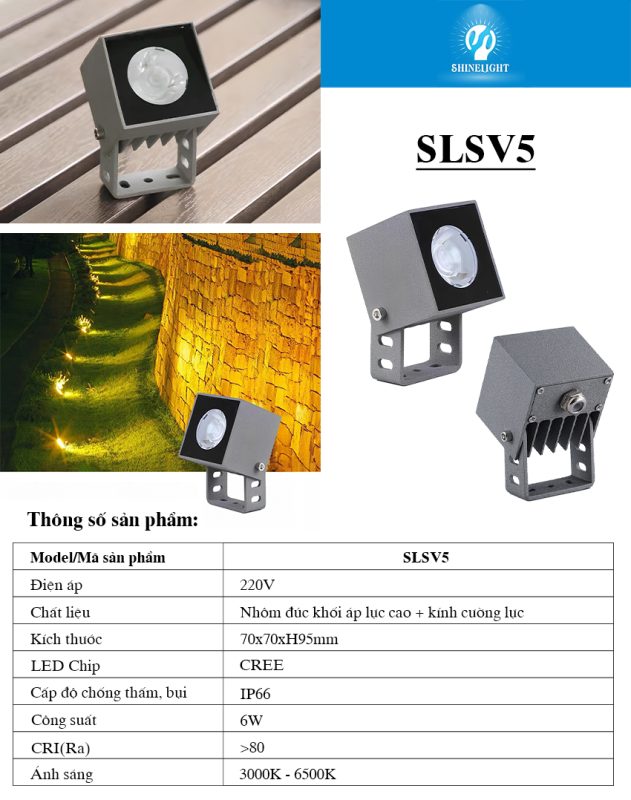 Đèn LED chiếu cây SLSV5 Đèn LED chiếu cây SLSV5