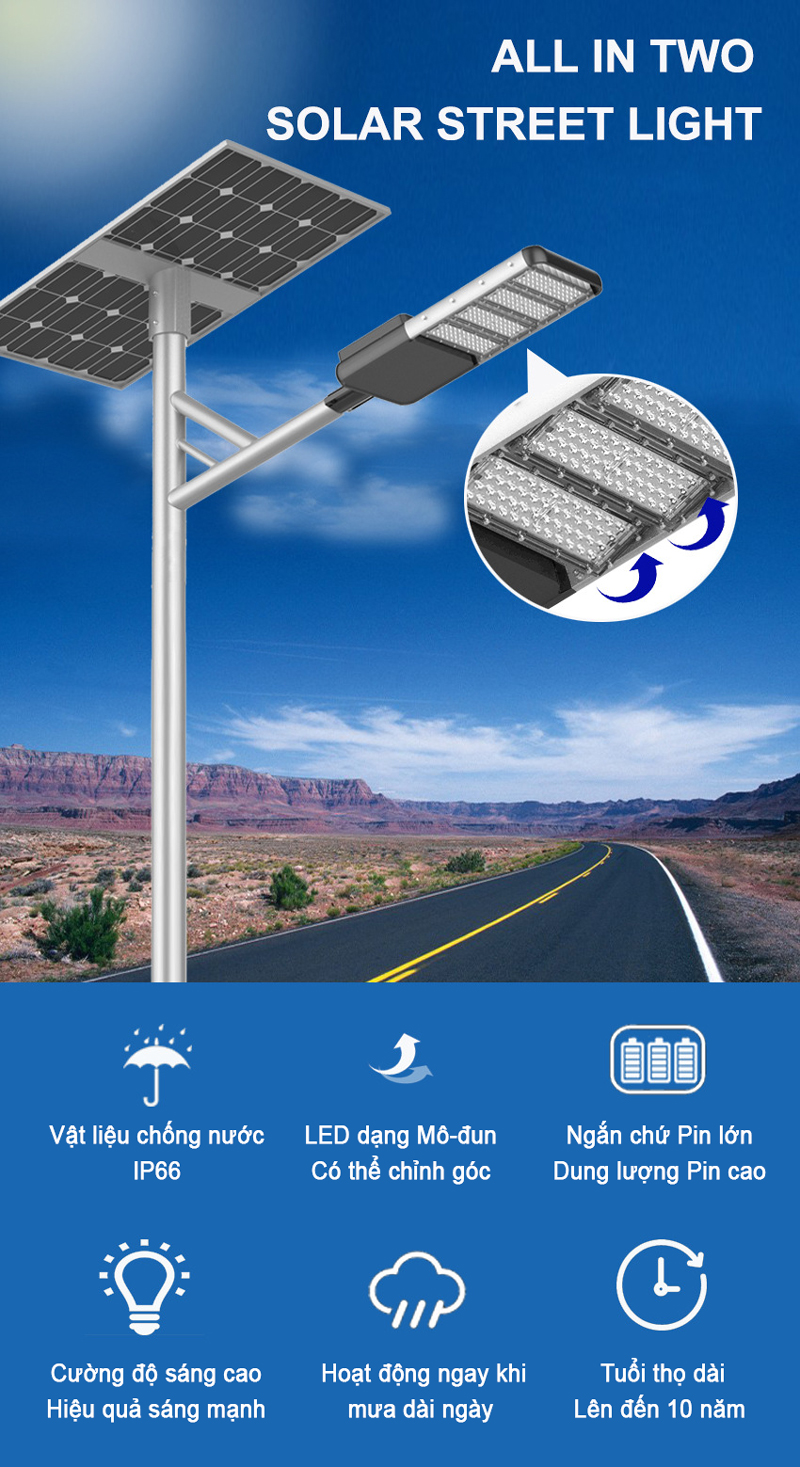 Đèn đường năng lượng mặt trời SL-DZC