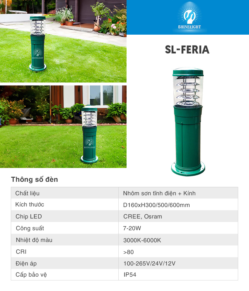 Đèn nấm sân vườn SL-Feria Đèn nấm sân vườn SL-Feria