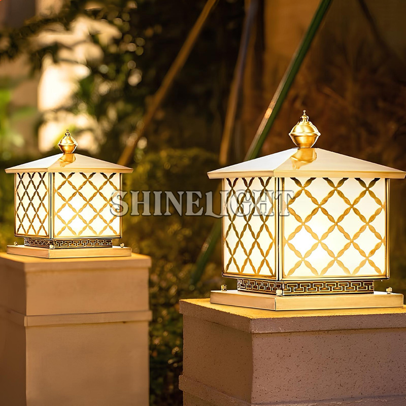 Đèn trụ cổng đồng SL5004