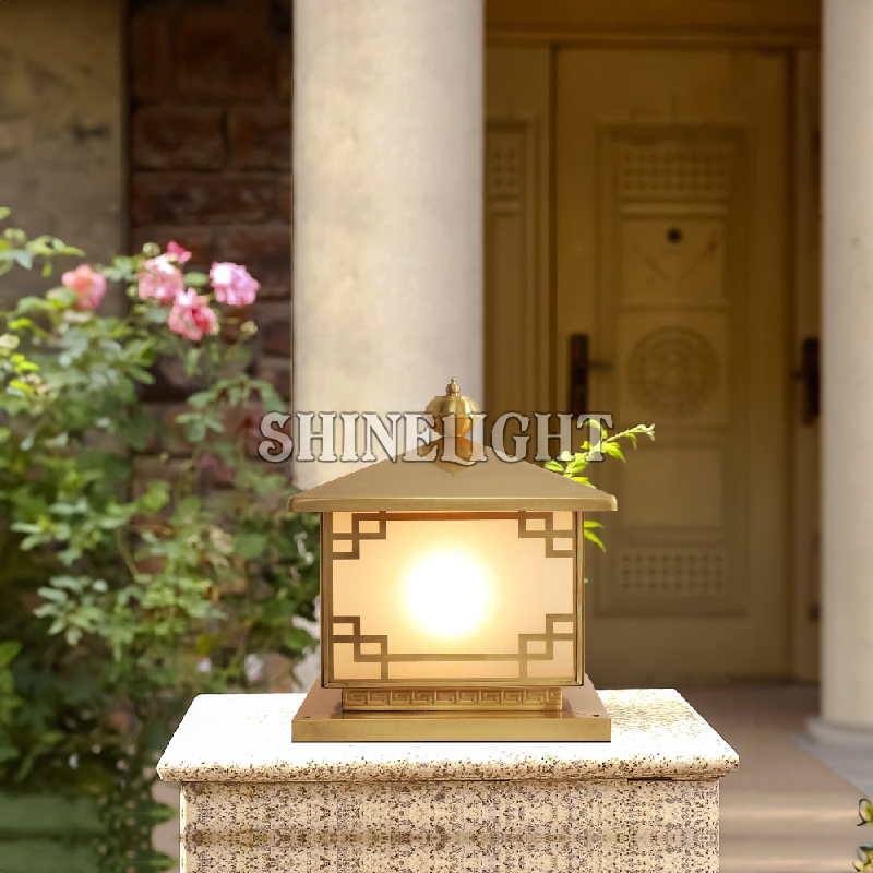 Đèn trụ cổng đồng SL5006