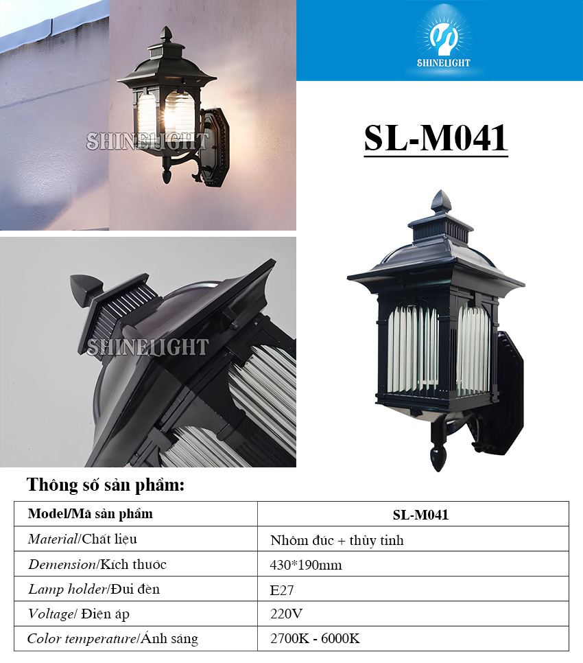 Đèn gắn tường cổ điển SL-M041