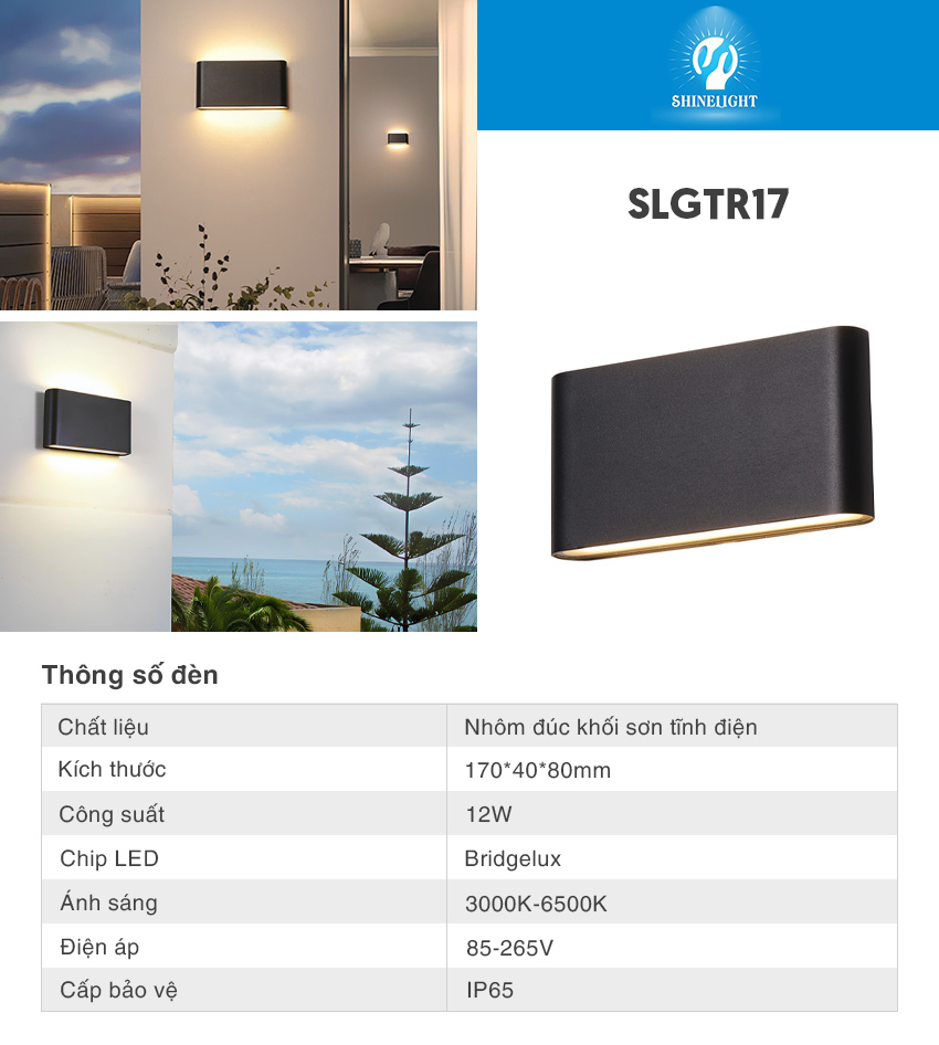 Đèn tường hiện đại SLGTR17