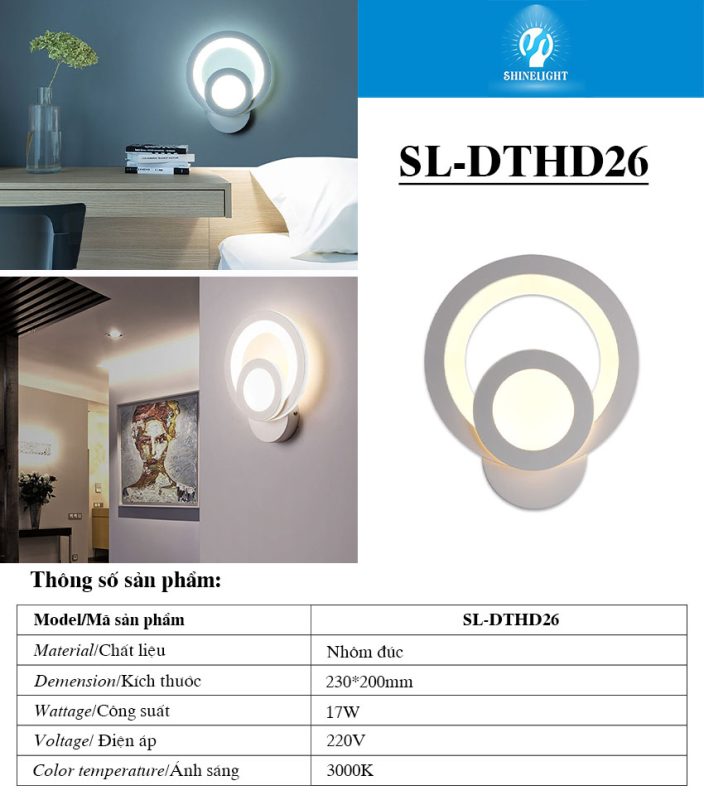 đèn tường hiện đại