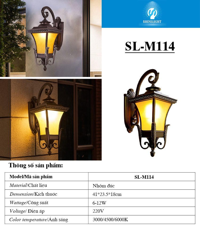 Đèn gắn tường cổ điển SL-M114