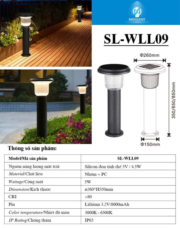 Đèn nấm sân vườn Đèn nấm sân vườn