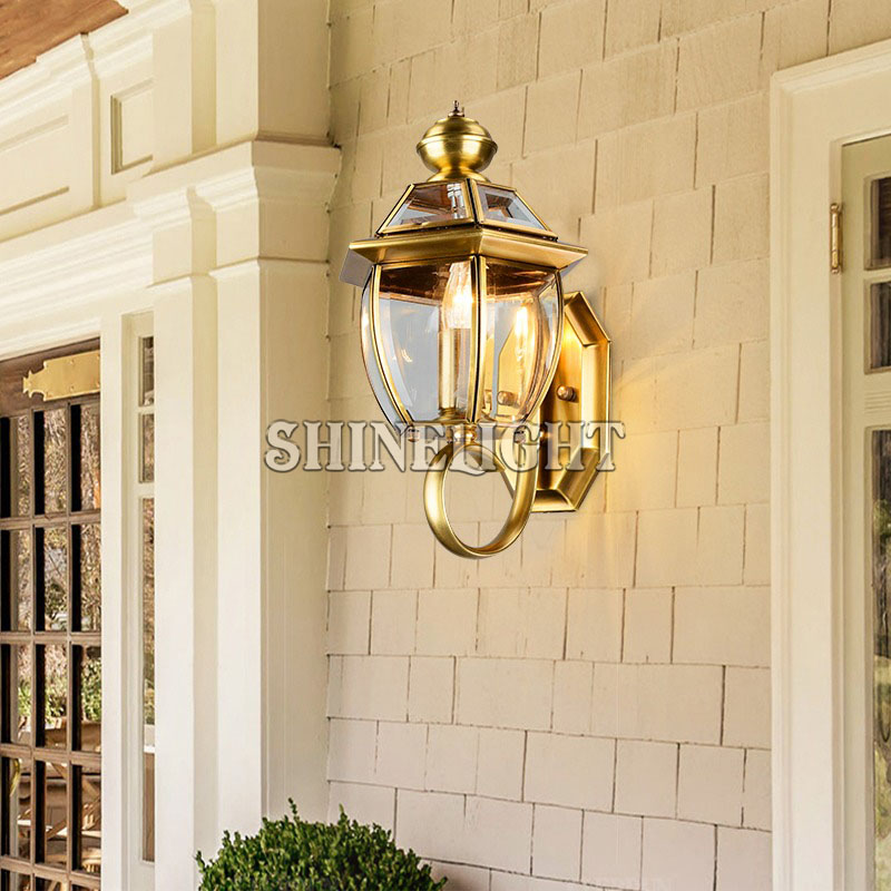 đèn tường bằng đồng