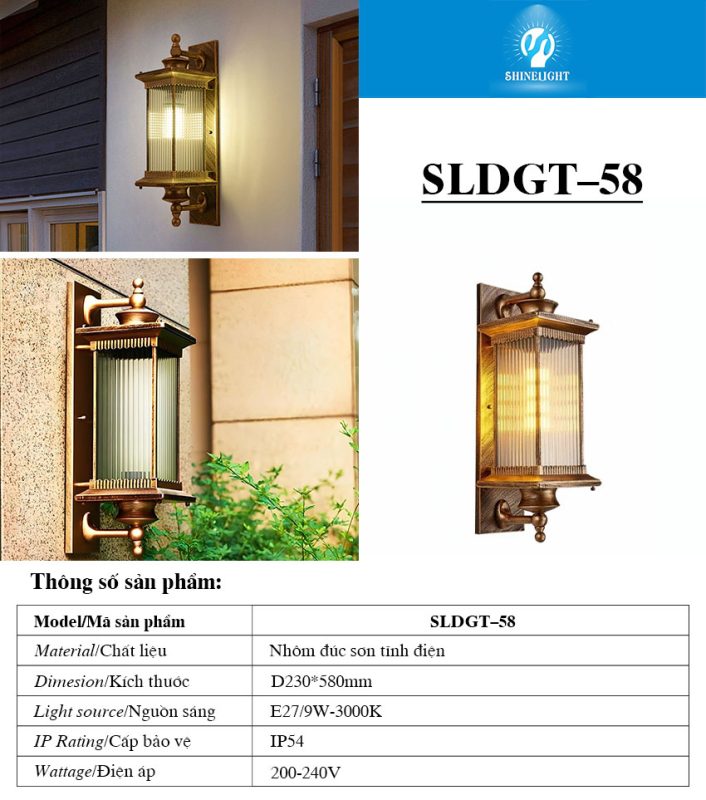 đèn tường cổ điển