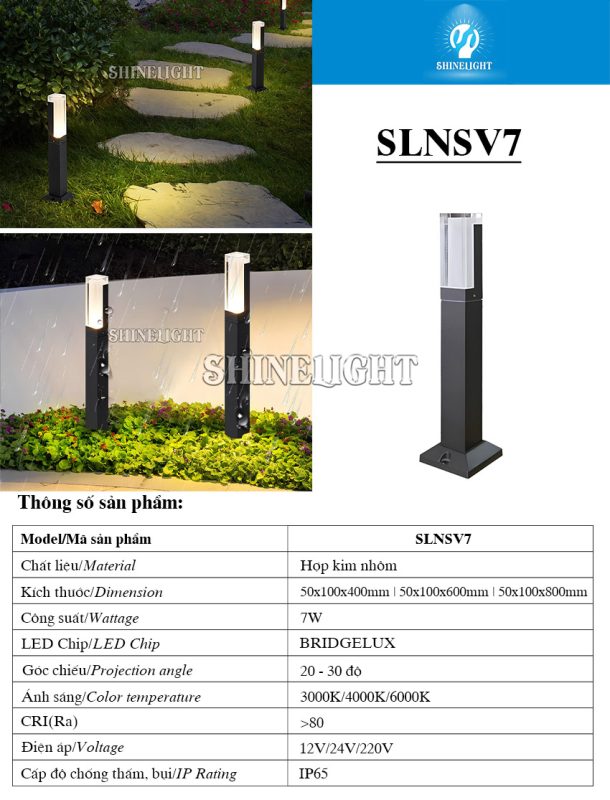 Đèn nấm sân vườn SLNSV7