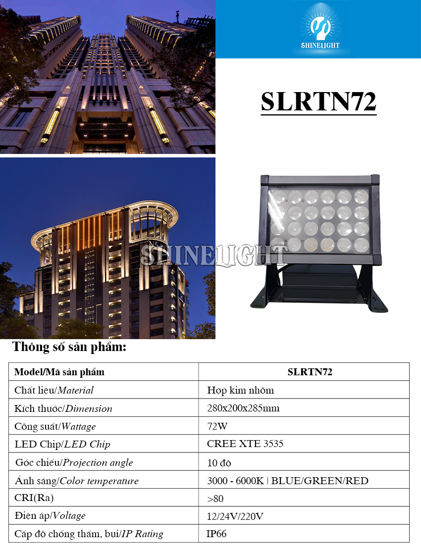 Đèn rọi tòa nhà SLRTN72
