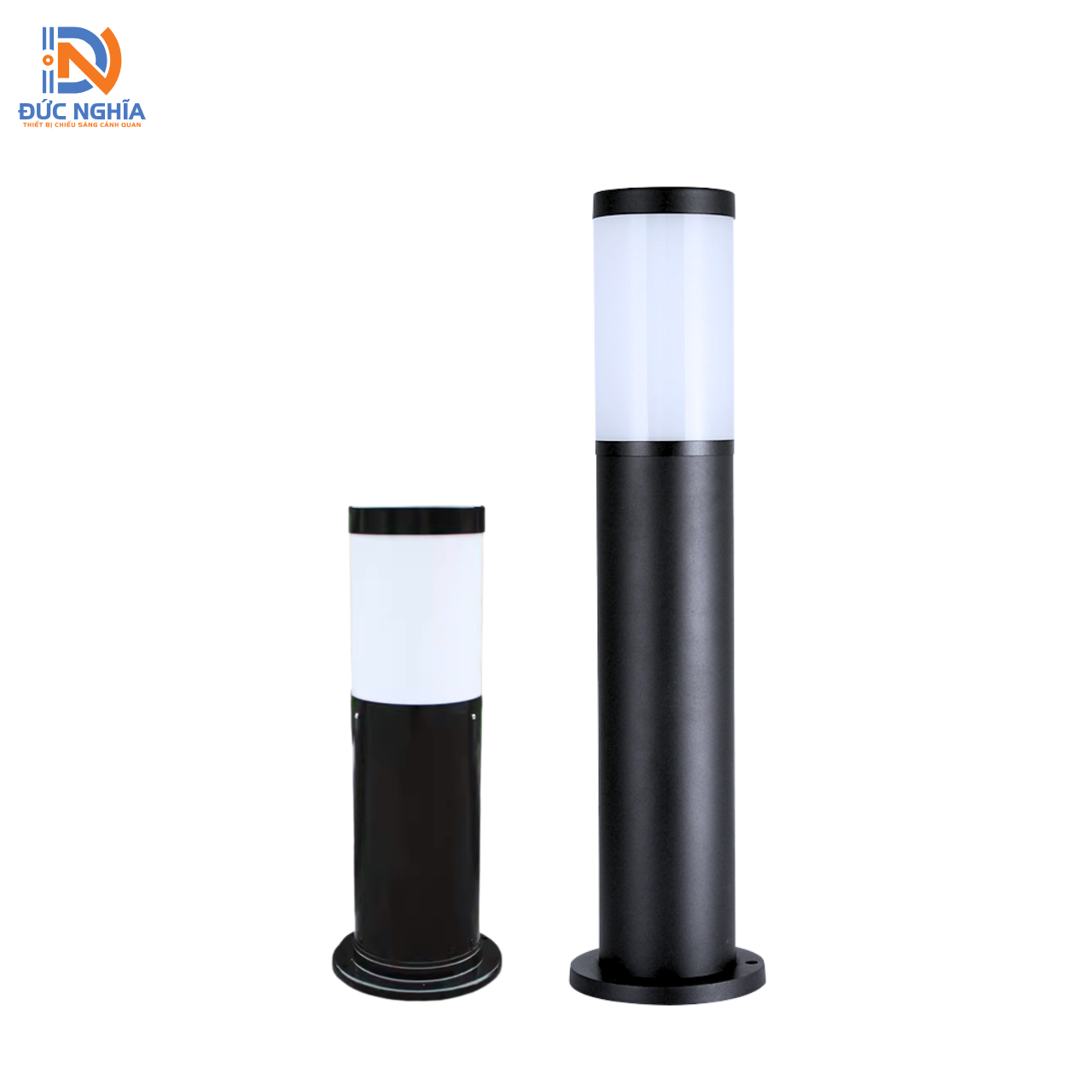 Đèn Cột Sân Vườn Đầu Mica Trắng_ĐN-SV0740, 0760, 0780