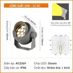 12w-co-mu Đèn chiếu cây SLRCHD