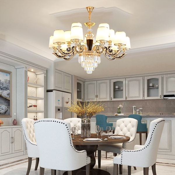 ĐÈN CHÙM 12 TAY DÙ