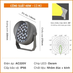 48w-co-mu Đèn chiếu cây SLRCHD