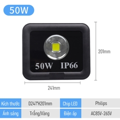 50w-6 Đèn pha LED SLPCN
