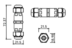 dau-noi-chong-nuoc-sl682-b-8 Đầu nối chống nước SL682-B