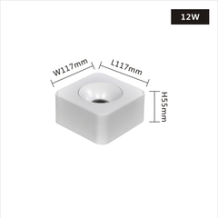 den-am-tran-slatsm-8 Đèn âm trần gắn nổi vuông mỏng SLATSM