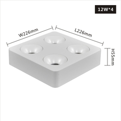 den-am-tran-slatsm-9 Đèn âm trần gắn nổi vuông mỏng SLATSM