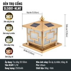 den-tru-cong-dong-nang-luong-mat-troi-h5001-13 Đèn trụ cổng đồng SL5001-NLMT