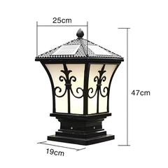 den-tru-cong-rol136-nl-1 Đèn trụ cổng năng lượng mặt trời ROL136 NL