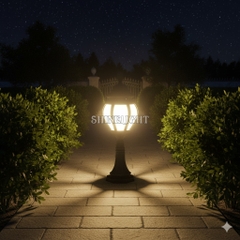 den-tru-cong-sltct380-5 Đèn trụ cổng tân cổ điển SLTCT380