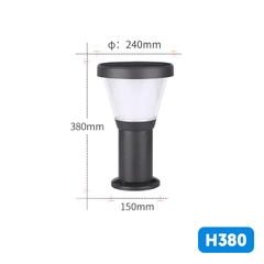 h380 Đèn nấm sân vườn năng lượng mặt trời SL-SLRM11