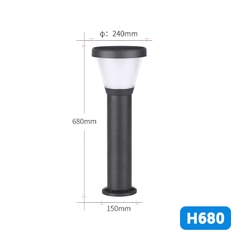 h680 Đèn nấm sân vườn năng lượng mặt trời SL-SLRM11