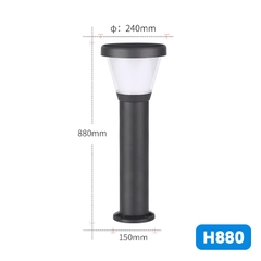 h880 Đèn nấm sân vườn năng lượng mặt trời SL-SLRM11