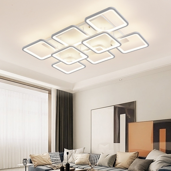 ĐÈN MÂM LED 8 CÁNH CHỮ NHẬT