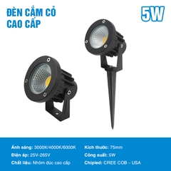 slccob-5w Đèn rọi cây tròn SLCCOB