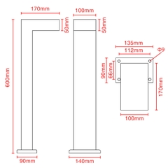 slsvq26-8 Đèn nấm sân vườn hiện đại SLSVQ26